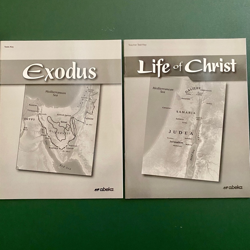 Abeka 7th gr Exodus & Life of Christ Teacher Keys
